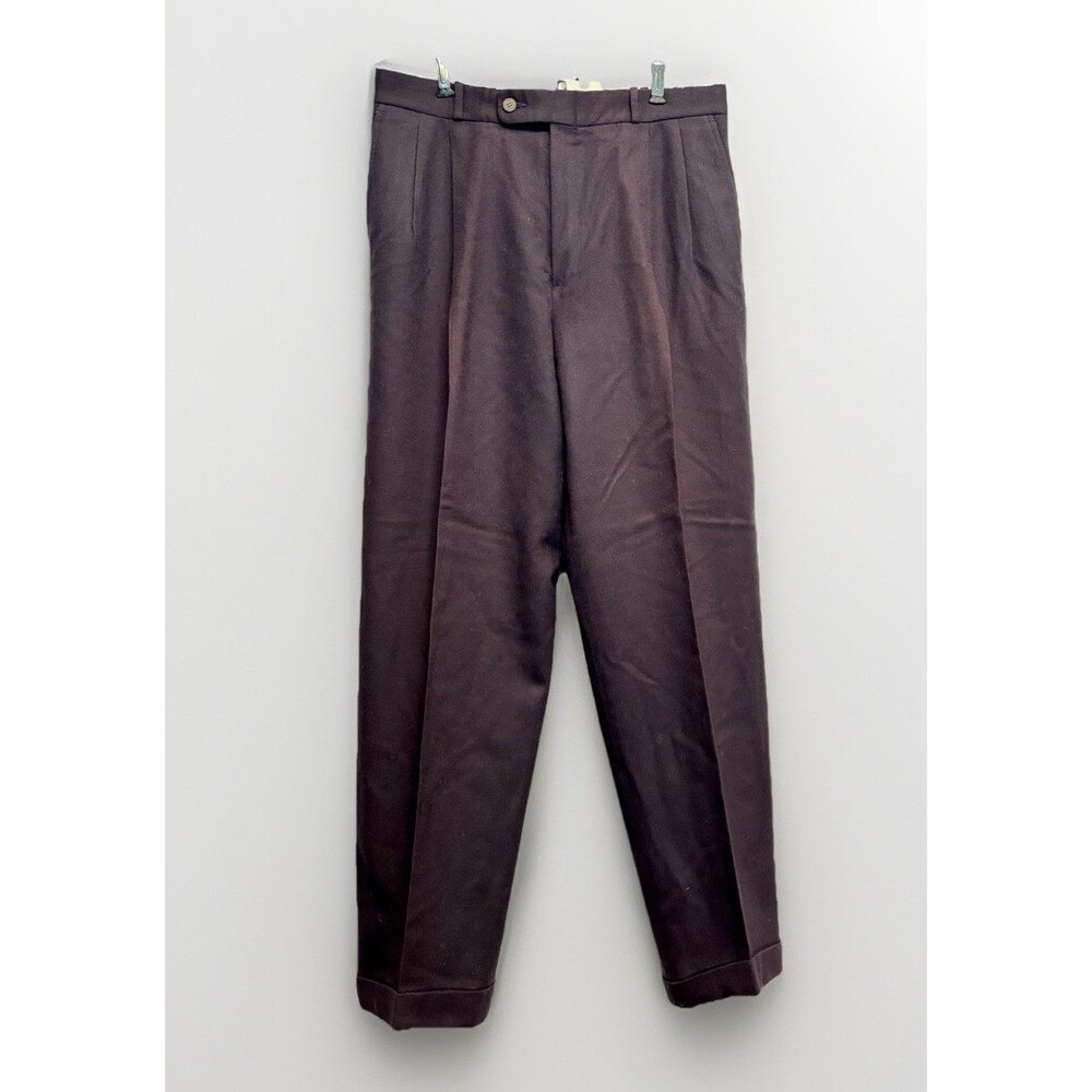 Vtg. Neiman Marcus Wool Trouser Pants Size 10-12 Grey Preppy Academia